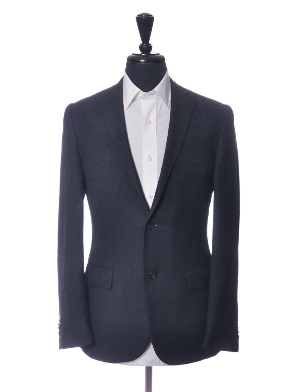 Corneliani Navy Blue 18.75 Microns Twill Gate Blazer 38R 38916